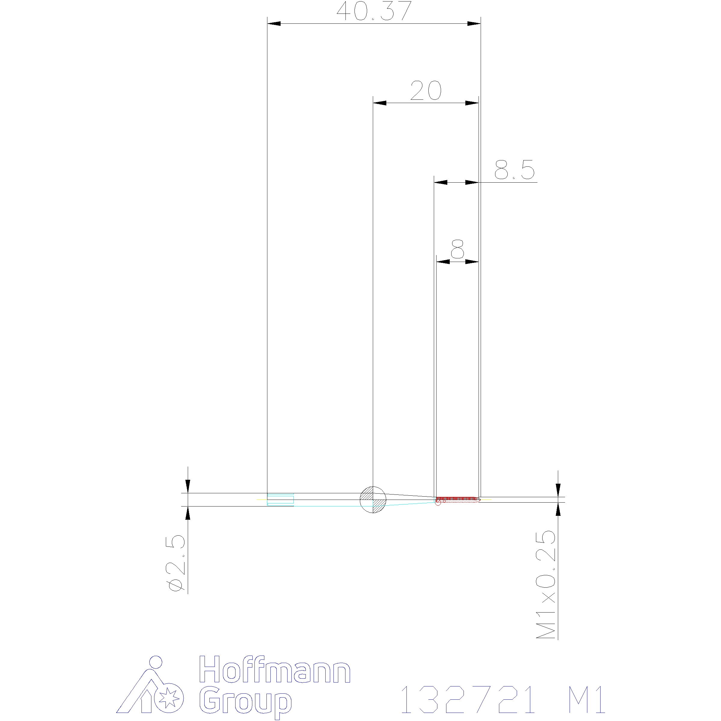 132721 M6 HSS-E-PM ISO2X(6HX) GARANT