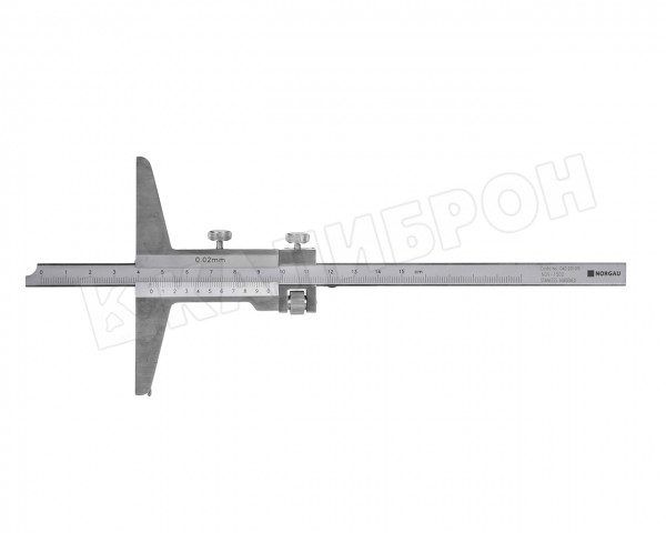 Штангенглубиномер нониусный NORGAU 0-150мм/0,02,NDV 040201015 NORGAU