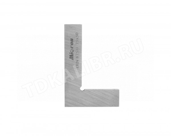 Угольник поверочный УП 75х50 кл.1 МИК Micron
